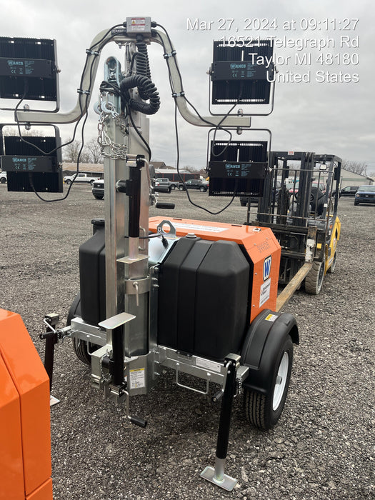 2024 Wanco WLTT-4MM4K Diesel, Deep Sea Controller, Shore Power Plug, Auto Start, (4) 350W LED Floodlights, 4kW Generator, 60 Gal Fuel Tank, 2" Ball, T3