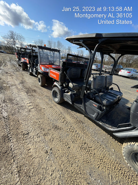 2021 Kubota RTV-X1140W-H Plastic Canopy, Windshield Acrylic Clear, LED Strobe Light, Wire Harness Kit, Back up Alarm