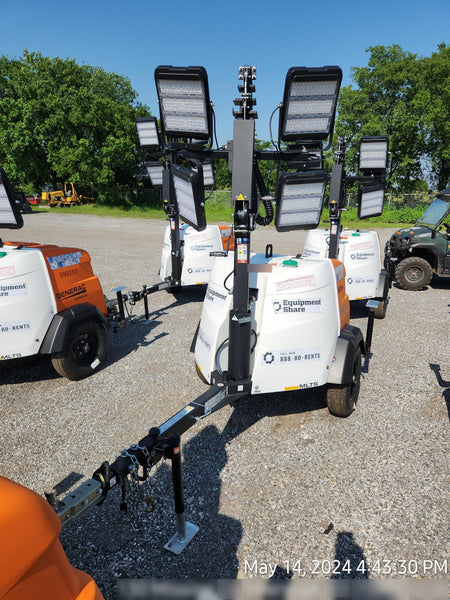 2024 Generac MLT2 Diesel, Flex Switch 120V Input, Powerzone Controller, 
(4) 320W LED Lights, 4kW Generator, 39.9 Gal Fuel Tank, 2" Ball, T3