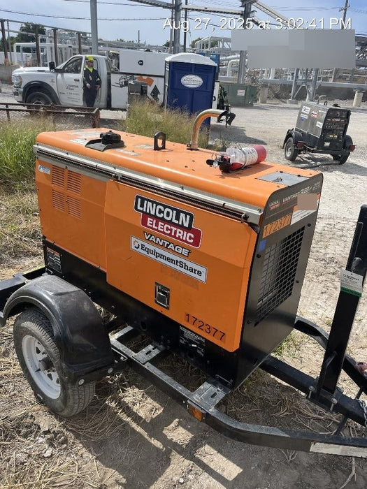 2021 Lincoln Electric Vantage 322 Vantage 322 Ready Pak 3 w/ Decals, ORANGE (includes trailer, cable rack, fender light kit) NO Telematics