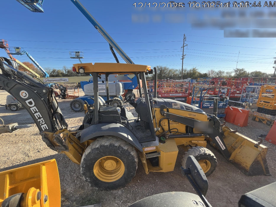 2020 John Deere 310LEP Canopy, 4WD, Standard Stick, Pilot Controls, 2 Way Hydraulics, TAG Manual QC