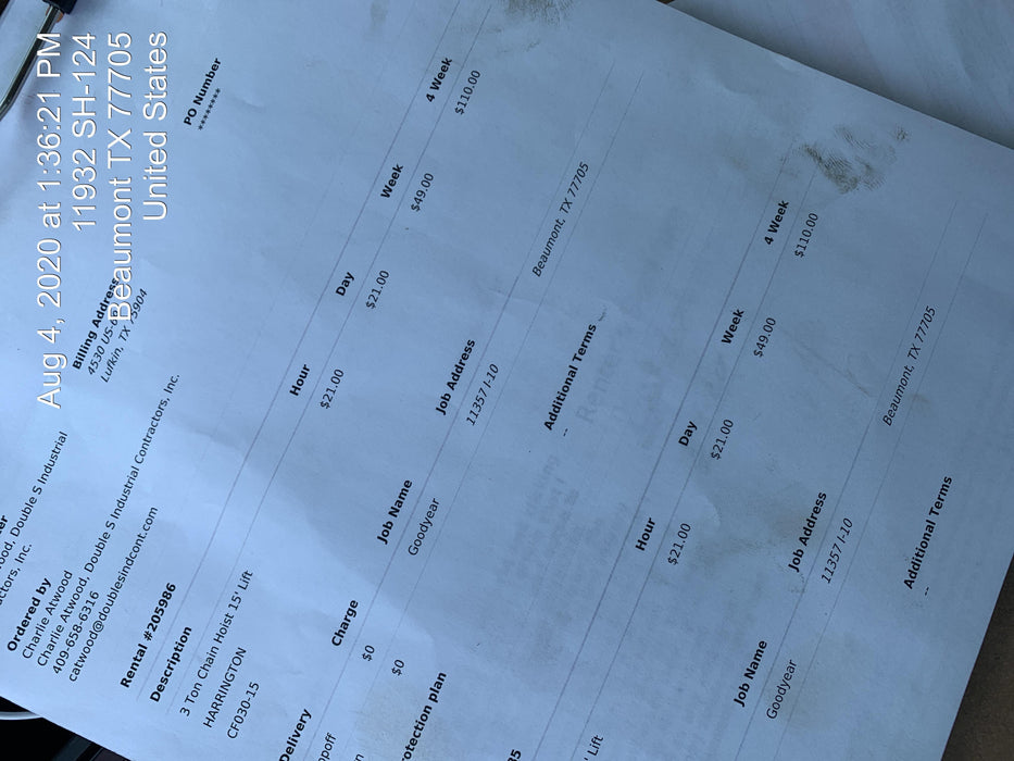 2020 HARRINGTON CF030-15