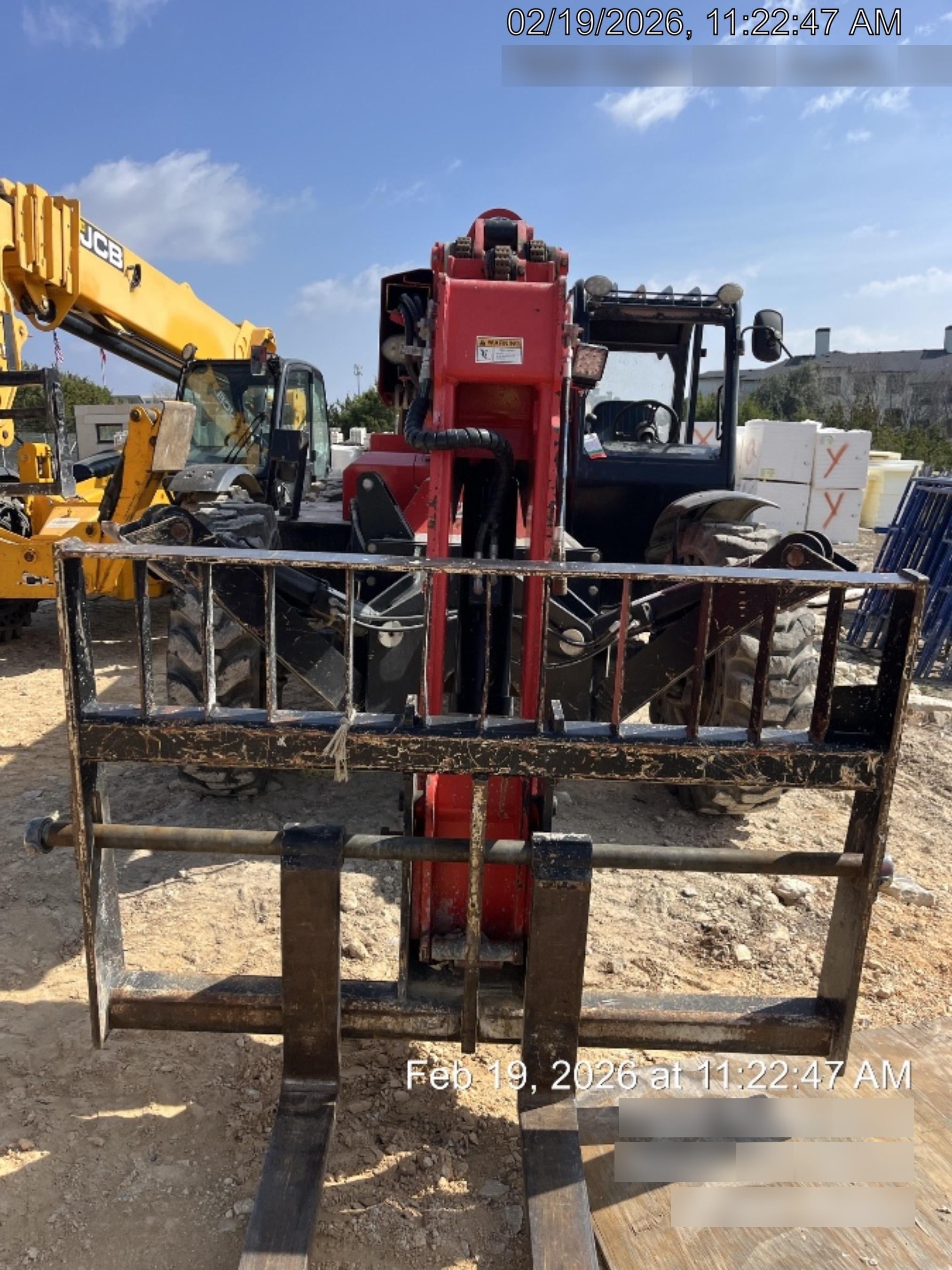 2019 Manitou MTA10055 Canopy, 120 HP, Solid Tires, Work Lights, Lift Hook, Auxiliary Hydraulics 66" Carriage and 60" Forks