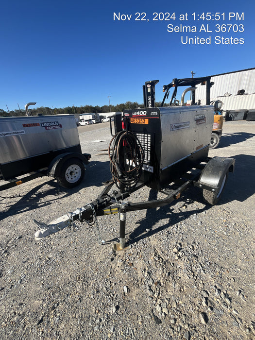 2024 Lincoln Electric LE400 Kubota V1505, Trlr, Cable Rack, Light Kit, ES Decals, T3