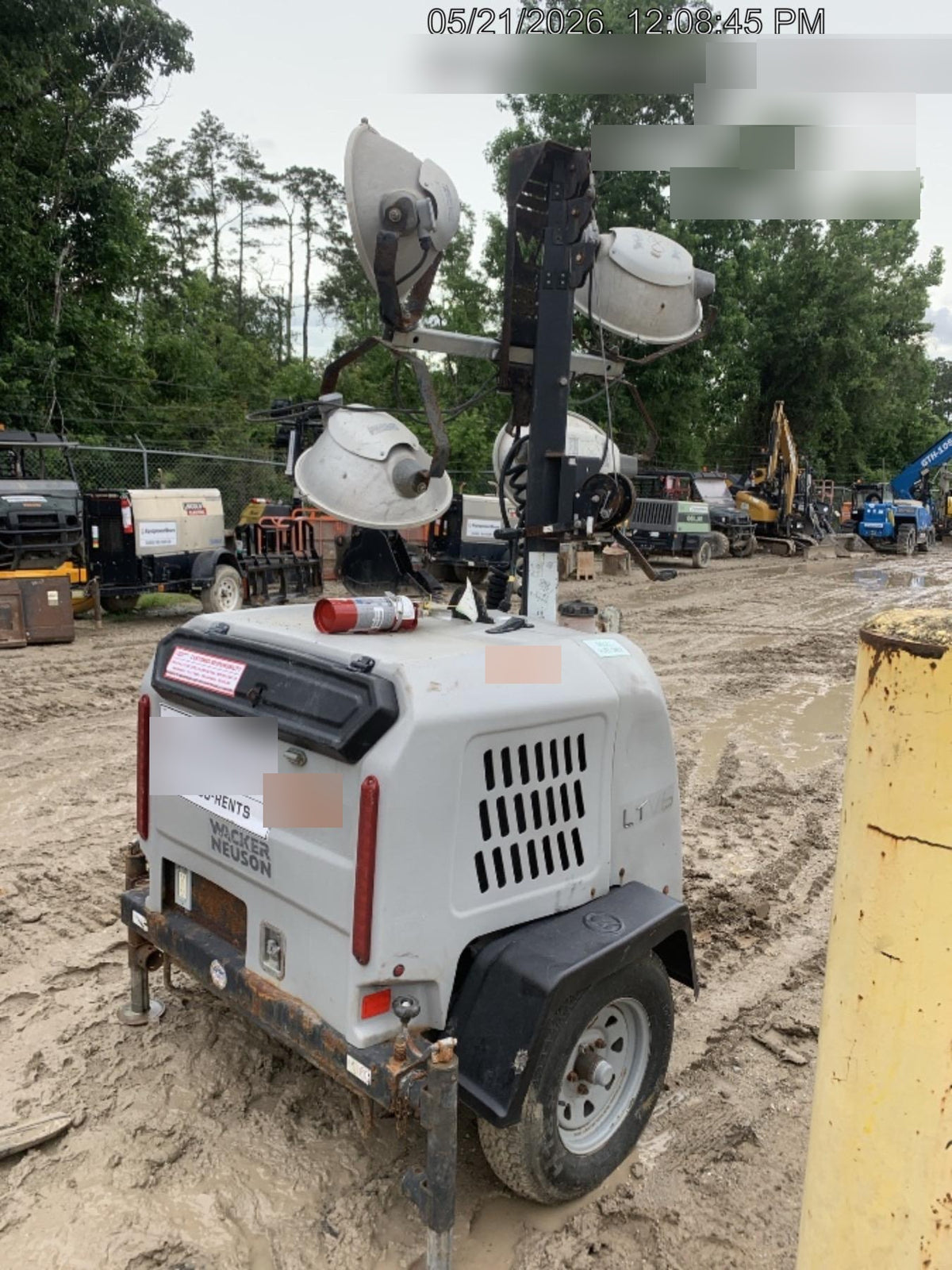 2019 Wacker Neuson LTV6L-MH Wacker Neuson LTV6L Mobile Light Tower w/Fuel Level Sensor Installed