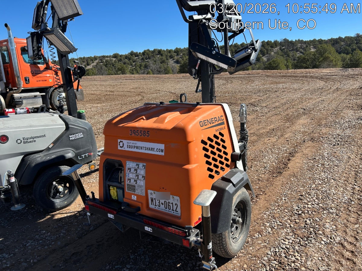 2024 Generac MLT2 Diesel, Flex Switch 120V Input, Powerzone Controller, 
(4) 320W LED Lights, 4kW Generator, 39.9 Gal Fuel Tank, 2" Ball, T3