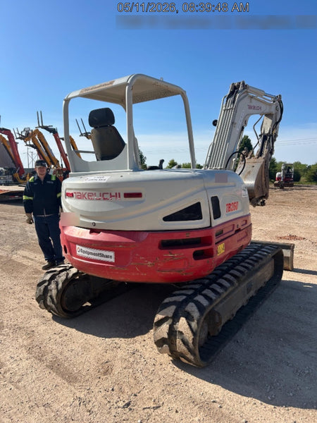 2019 Takeuchi TB260 Takeuchi TB260 Canopy w/Rubber Tracks, Auxiliary Hydraulics, Standard Blade, Manual QC