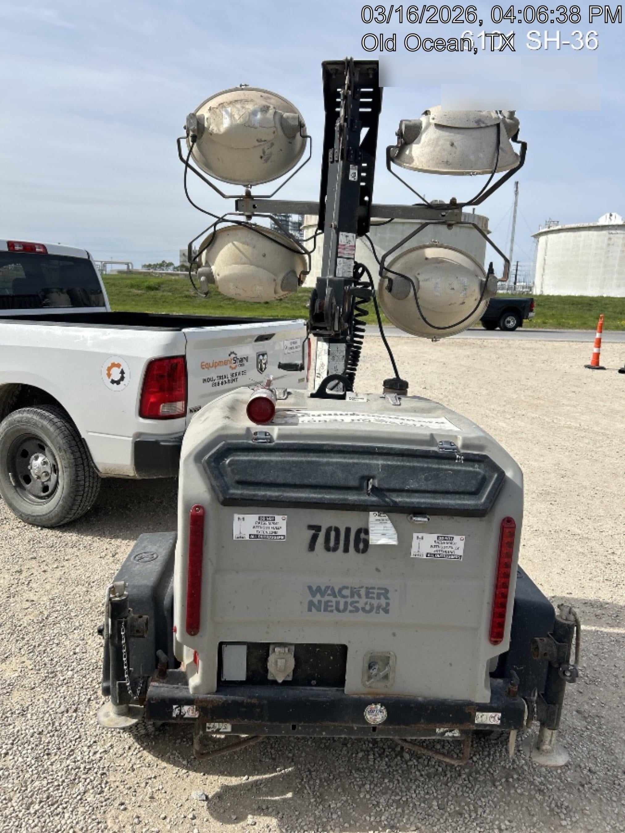 Wacker Neuson LTV6K-MH Wacker Neuson LTV6K Light Tower w/Kubota Engine