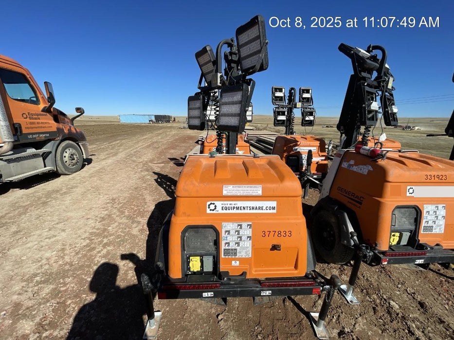 2023 Generac MLT2 Diesel, Flex Switch 120V Input, Powerzone Controller, 
(4) 320W LED Lights, 4kW Generator, 39.9 Gal Fuel Tank, 2" Ball, T3