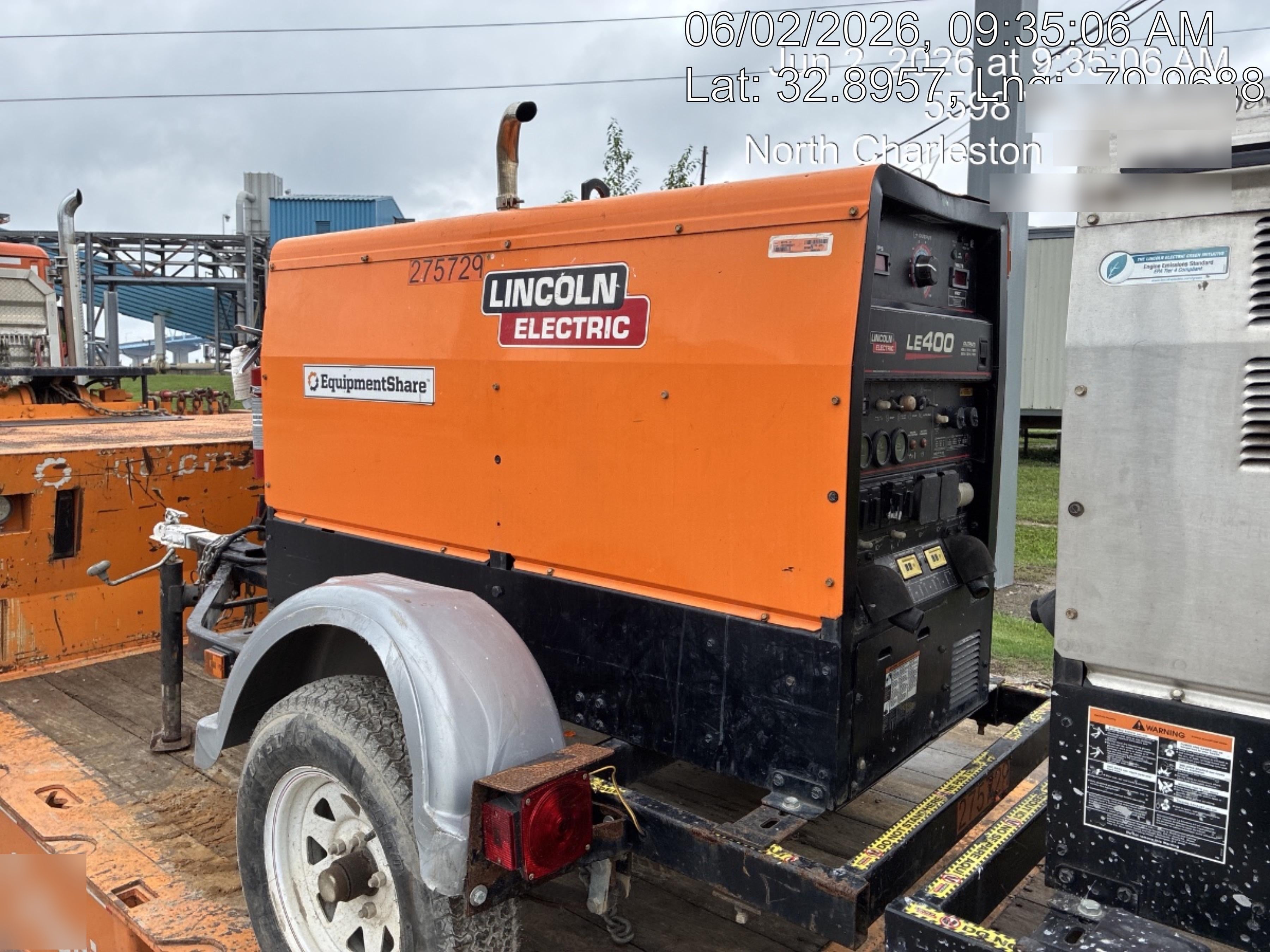 2022 Lincoln Electric LE400 Kubota V1505, Trlr, Cable Rack, Light Kit, ES Decals, T3
