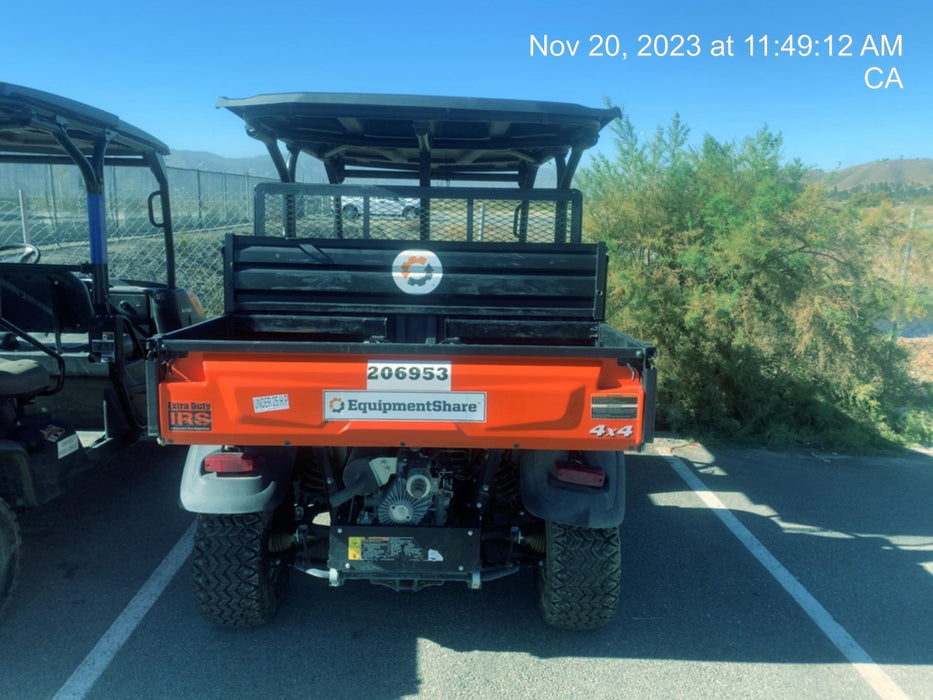 2022 Kubota RTV-X1140W-H Plastic Canopy, Windshield Acrylic Clear, LED Strobe Light, Wire Harness Kit, Back up Alarm