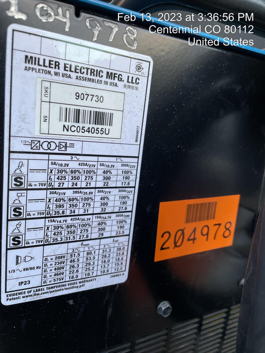 2021 MILLER ELECTRIC XMT 350