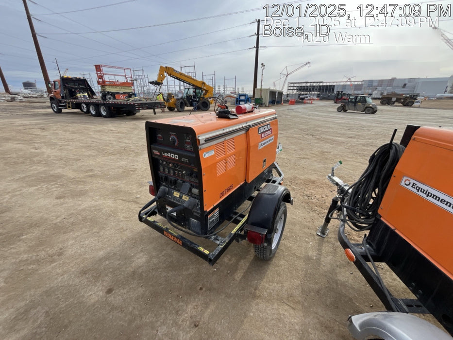 2023 Lincoln Electric LE400 Kubota V1505, Trlr, Cable Rack, Light Kit, ES Decals, T3