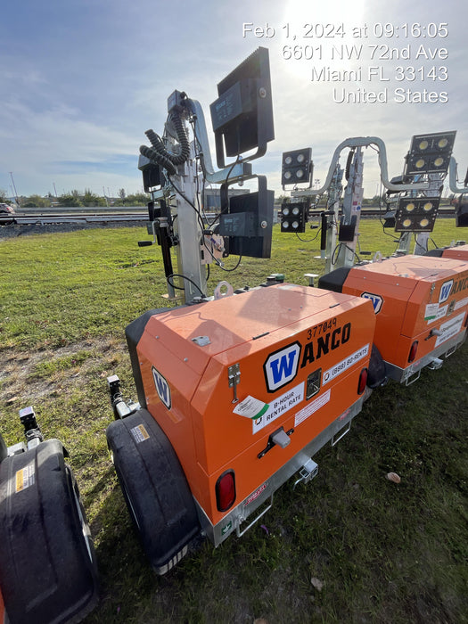 2023 Wanco WLTT-4MM4K Diesel, Deep Sea Controller, Shore Power Plug, Auto Start, (4) 350W LED Floodlights, 4kW Generator, 60 Gal Fuel Tank, 2" Ball, T3