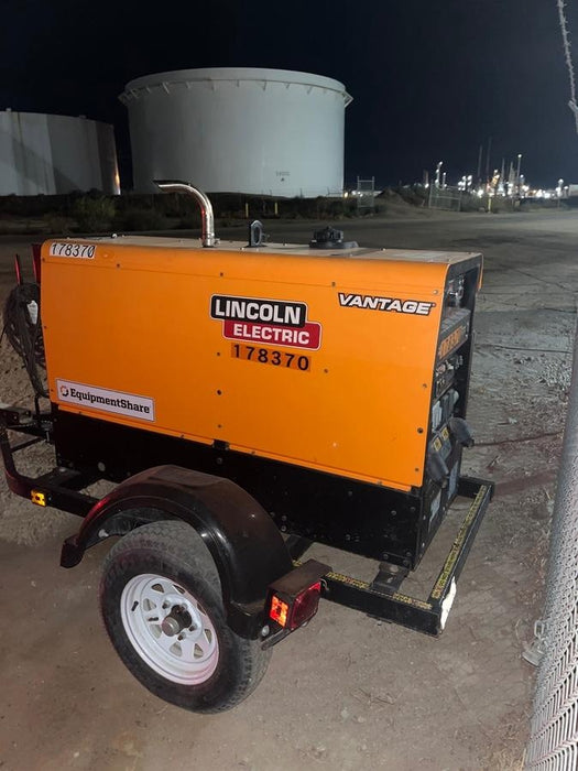 2022 Lincoln Electric Vantage 322 Trlr Mounted, Cable Rack, Light Kit, ES Decals