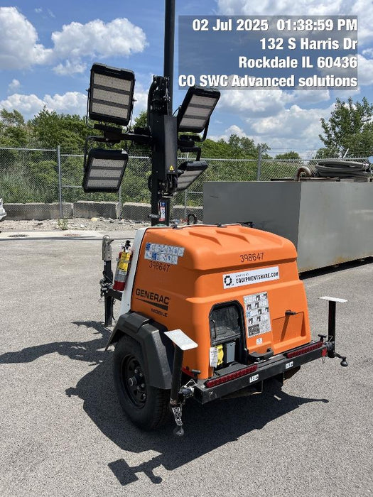 2024 Generac MLT2 Diesel, Flex Switch 120V Input, Powerzone Controller, 
(4) 320W LED Lights, 4kW Generator, 39.9 Gal Fuel Tank, 2" Ball, T3