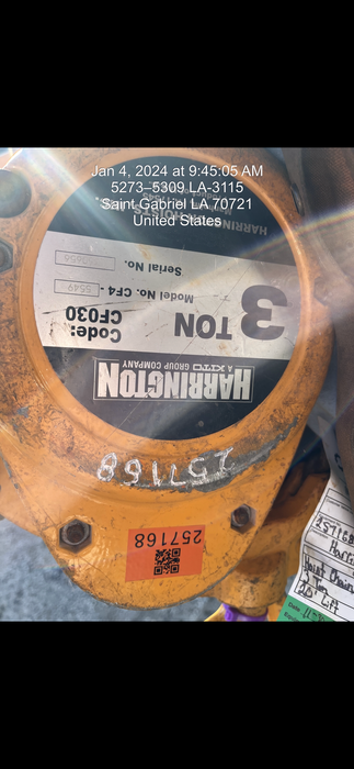 2022 HARRINGTON CF030-20