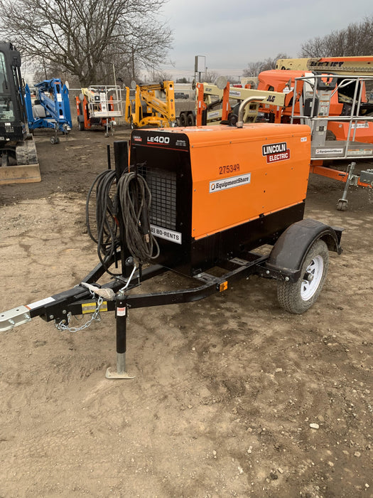 2022 Lincoln Electric LE400 Kubota V1505, Trlr, Cable Rack, Light Kit, ES Decals, T3