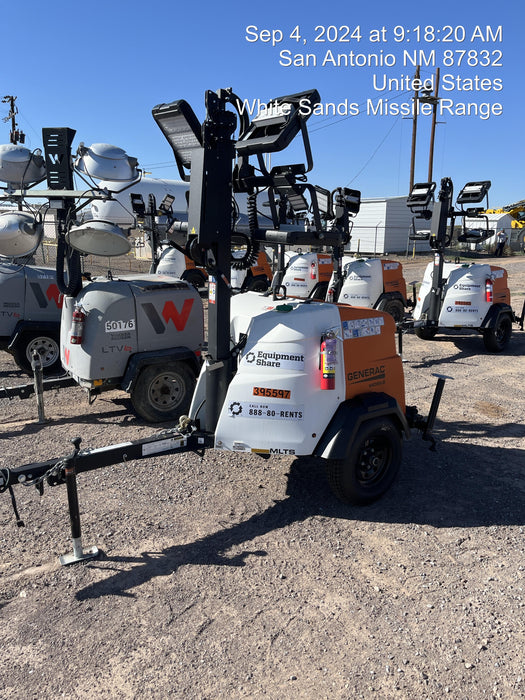 2024 Generac MLT2 Diesel, Flex Switch 120V Input, Powerzone Controller, 
(4) 320W LED Lights, 4kW Generator, 39.9 Gal Fuel Tank, 2" Ball, T3