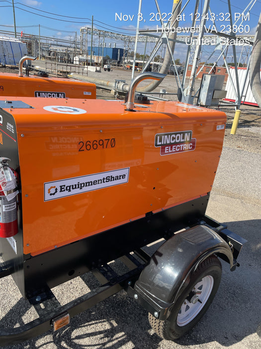 2022 Lincoln Electric LE400 Kubota V1505, Trlr, Cable Rack, Light Kit, ES Decals, T3