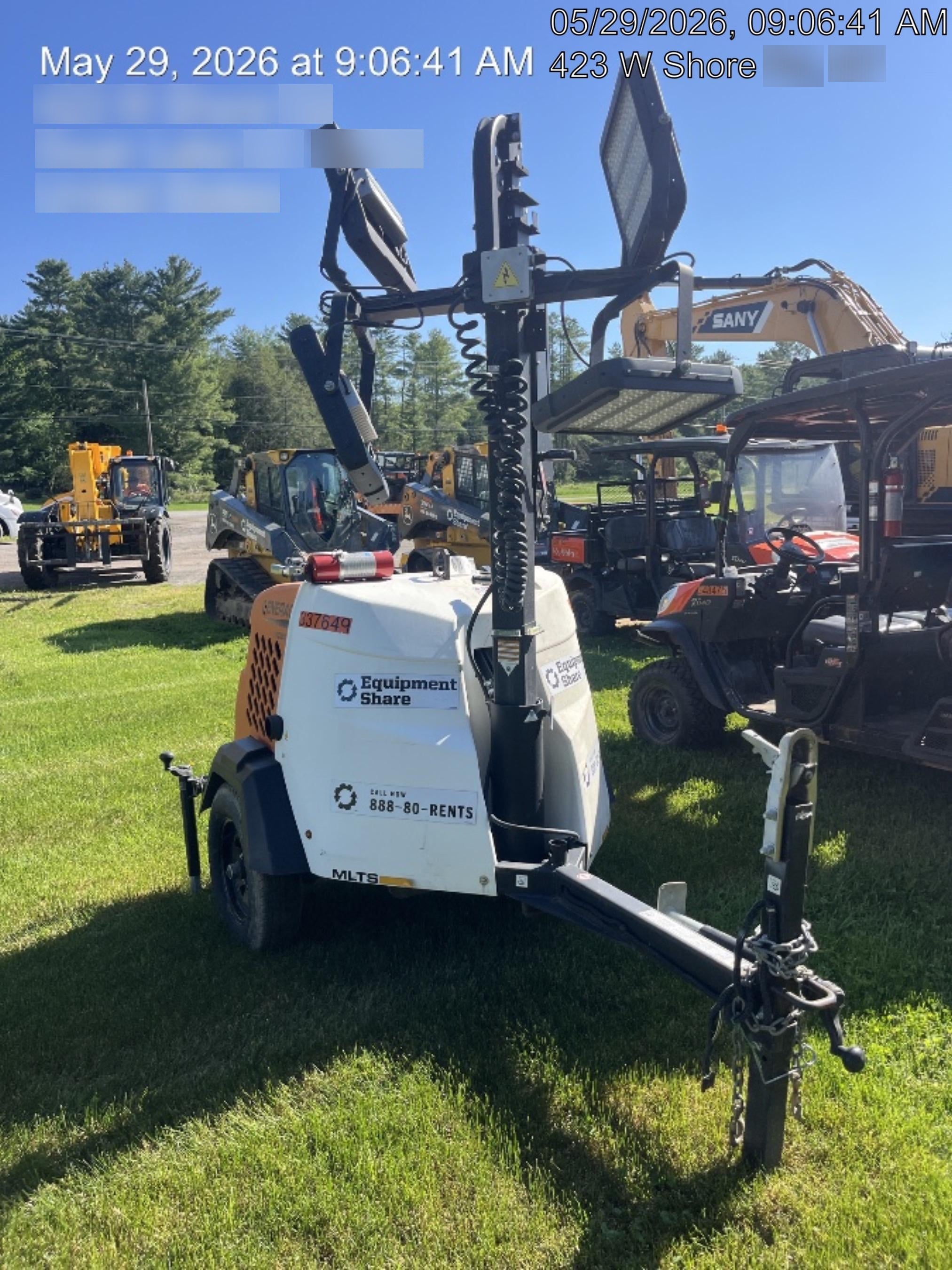 2023 Generac MLT2 Diesel, Flex Switch 120V Input, Powerzone Controller, (4) 320W LED Lights, 4kW Generator, 39.9 Gal Fuel Tank, 2" Ball, T3