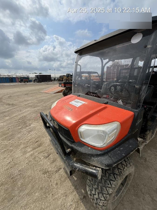 Kubota RTV-X1140W-H 4wd Utility Cart, 4 Seat, Diesel, LED Strobe, Windshield Tempered Glass, Plastic Canopy, Wire Harness Kit, Backup Alarm