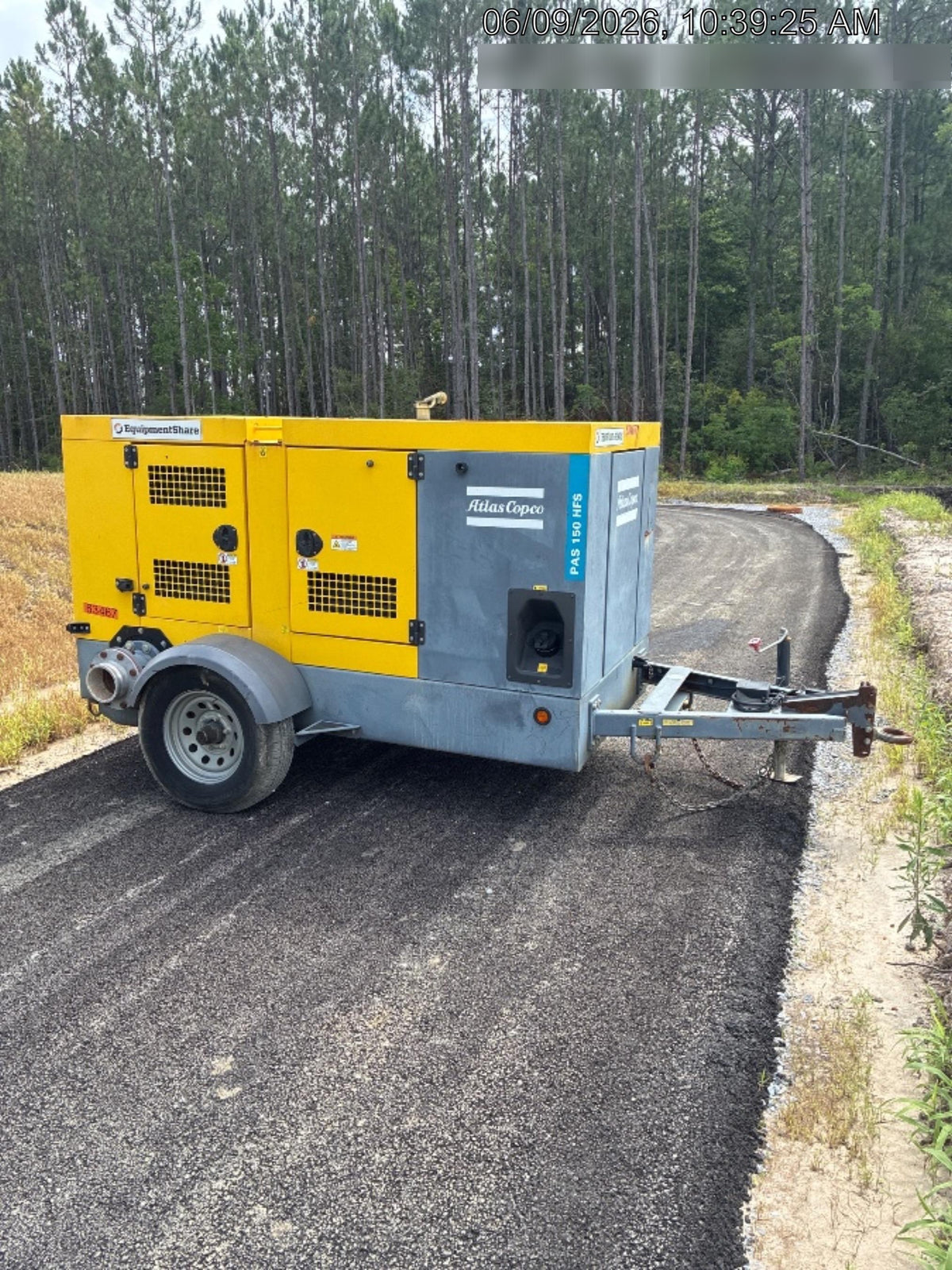 2020 ATLAS COPCO PAS 150 HF CS Enclosed
