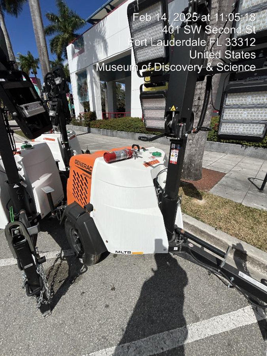 2025 Generac MLTS-4 Diesel, Mitsubishi L2E, 7.1 hp @1800 rpm, Flex Switch 120V Input, Powerzone Controller, (4) 320W LED Lights, 4kW Generator, 39.9 Gal Fuel Tank, 2" Ball, T3, ES Decals