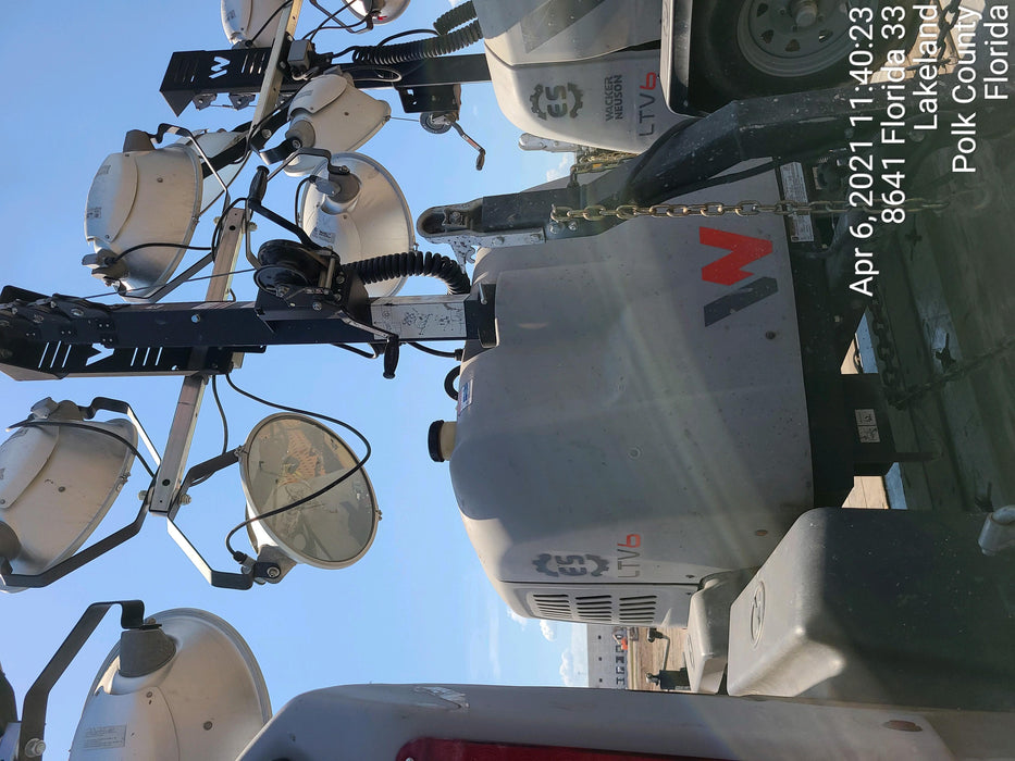 2018 Wacker Neuson LTV6L-MH Wacker Neuson LTV6L Mobile Light Tower w/Fuel Level Sensor Installed