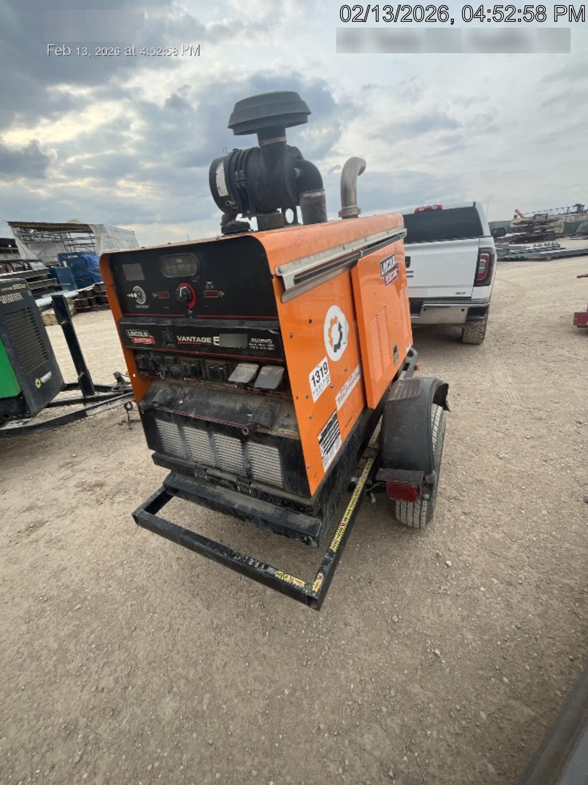 2021 Lincoln Electric Vantage 549X Ready Pak 3, ORANGE (includes trailer, cable rack, fender light kit)