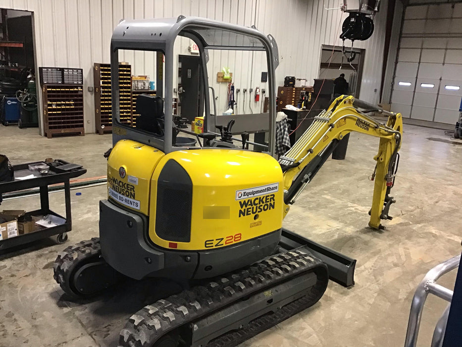 2018 Wacker Neuson EZ28 EZ28 6K Track Excavator, TRK,LGD,CNPY, Manual QC, Buckets: 24" ,18", 12"