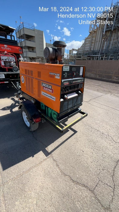 2021 Lincoln Electric Vantage 549X Ready Pak 3, ORANGE (includes trailer, cable rack, fender light kit)