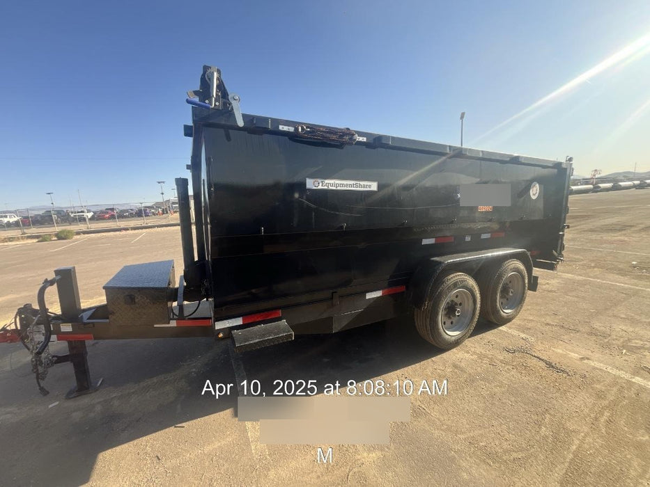 2025 TEXAS PRIDE TRAILERS 14'L x 7'W 5 Cu Yd Trunnion Hydraulic Dump