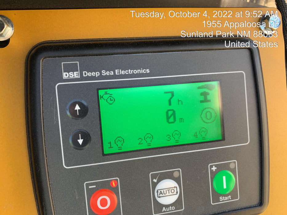 2022 Allmand NLV3GR (4) LED Light Fixture 350W, 23' Vertical Mast, 3kW Prime, Towable, ES Decals, T3