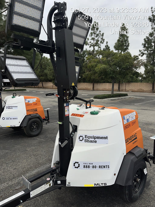 2023 Generac MLT2 Diesel, Flex Switch 120V Input, Powerzone Controller, (4) 320W LED Lights, 4kW Generator, 39.9 Gal Fuel Tank, 2" Ball, T3