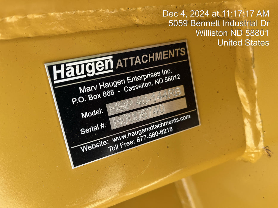 2023 HAUGEN HSP40-144RB