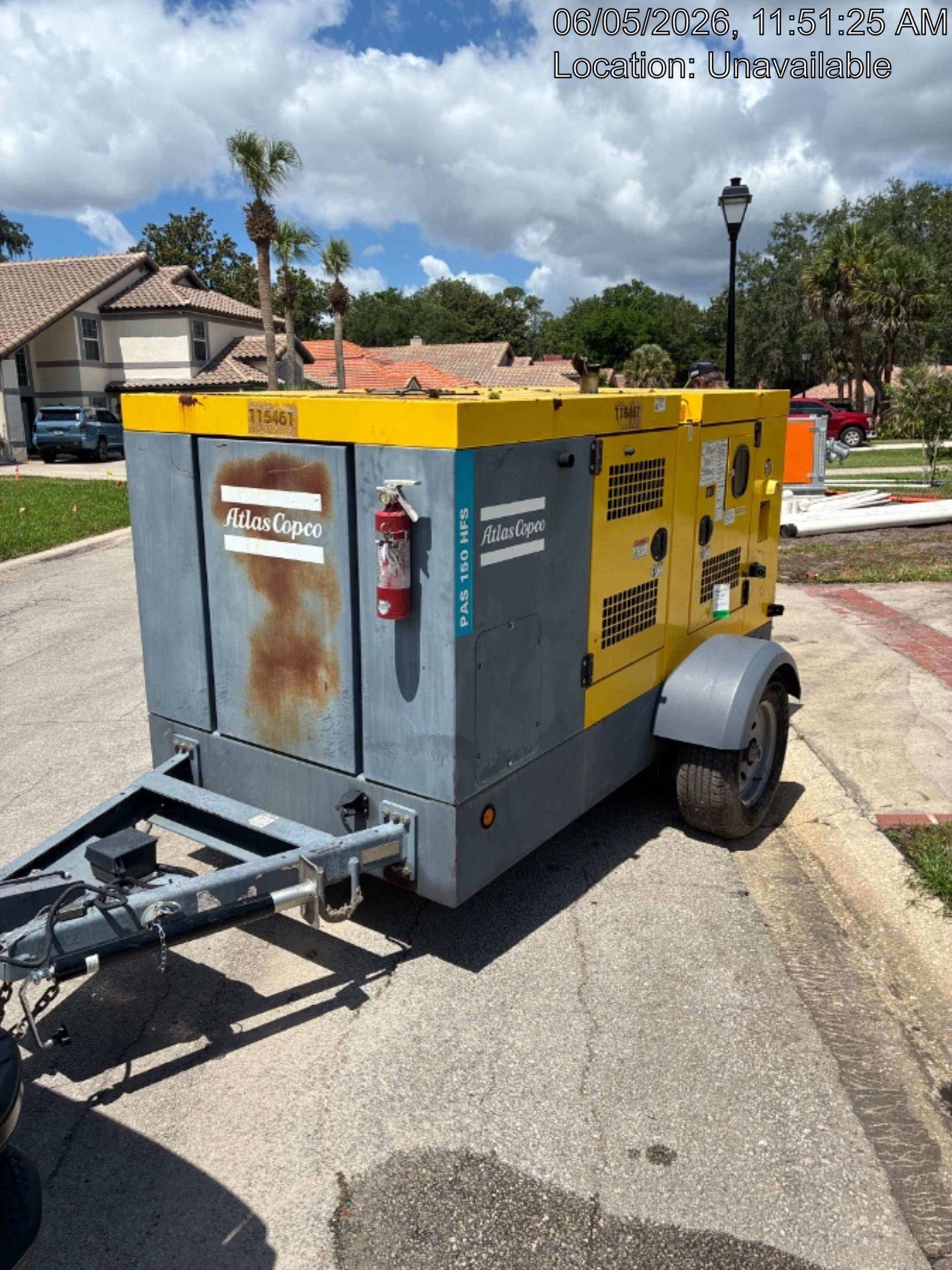 2020 ATLAS COPCO PAS 150 HF CS Enclosed