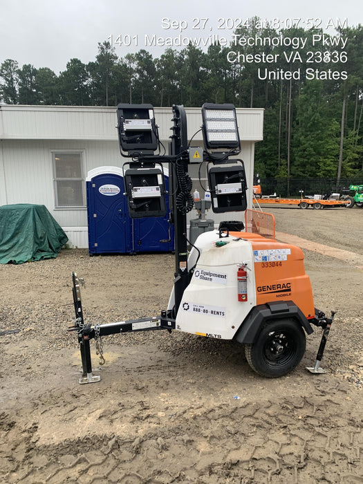 2023 Generac MLT2 Diesel, Flex Switch 120V Input, Powerzone Controller, (4) 320W LED Lights, 4kW Generator, 39.9 Gal Fuel Tank, 2" Ball, T3