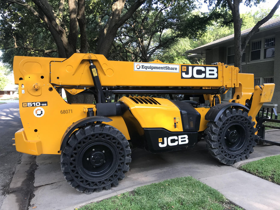 2020 JCB 510-56 Canopy, Solid Tires, Work Lights, Beacon, Aux Hydraulics, Back up Alarm, Lifting Eye, ES Decals