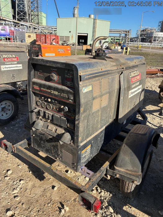 2020 Lincoln Electric Vantage 322 Welder Ready-Pak 3, w/ GPS & Decals (includes trailer, cable rack, fender light kit)