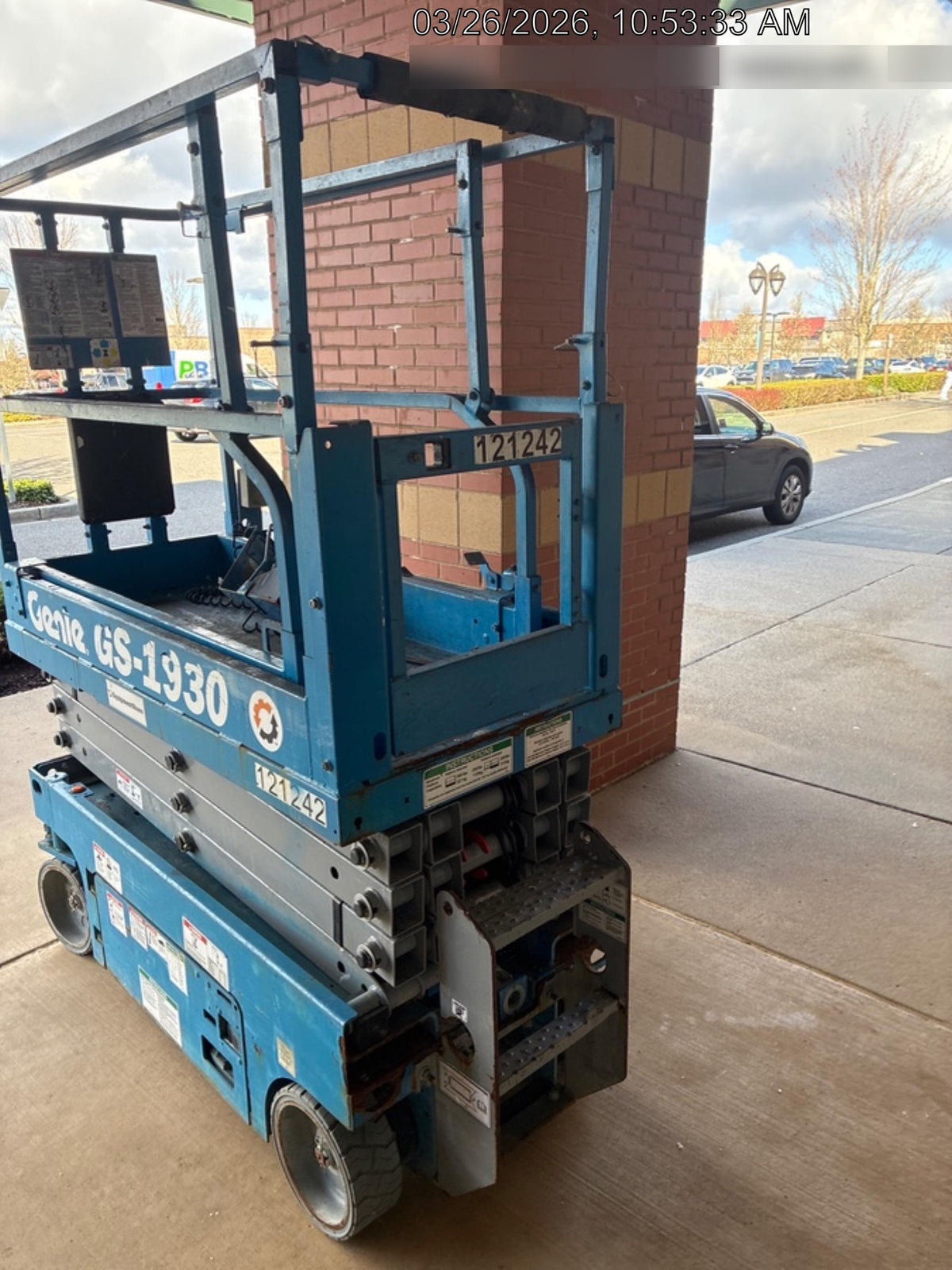 2020 Genie GS-1930 Solid Non Marking Tires, Beacon, Folding rails with half height swing gate, Telematics