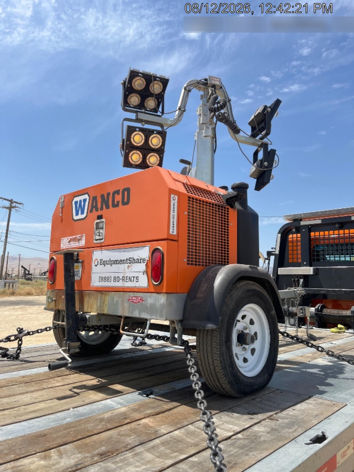 2024 Wanco WLTT-4MM4K Diesel, Deep Sea Controller, Shore Power Plug, Auto Start, (4) 350W LED Floodlights, 4kW Generator, 60 Gal Fuel Tank, 2" Ball, T3