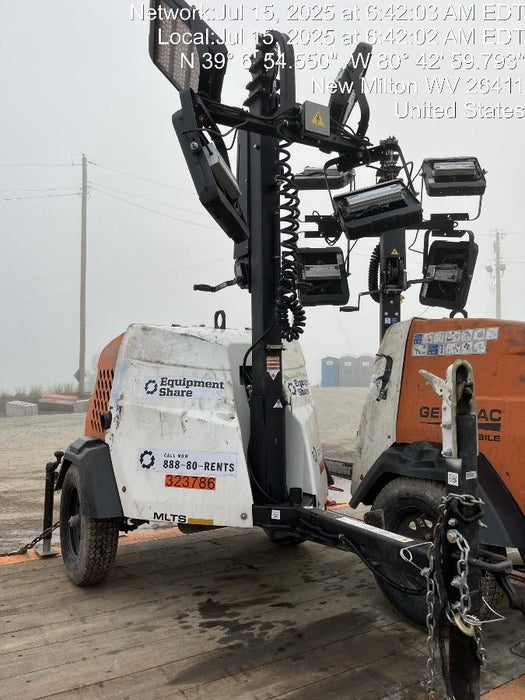 2023 Generac MLT2 Diesel, Flex Switch 120V Input, Powerzone Controller, 
(4) 320W LED Lights, 4kW Generator, 39.9 Gal Fuel Tank, 2" Ball, T3