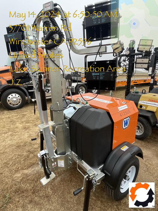 2024 Wanco WLTT-4MM4K Diesel, Deep Sea Controller, Shore Power Plug, Auto Start, (4) 350W LED Floodlights, 4kW Generator, 60 Gal Fuel Tank, 2" Ball, T3