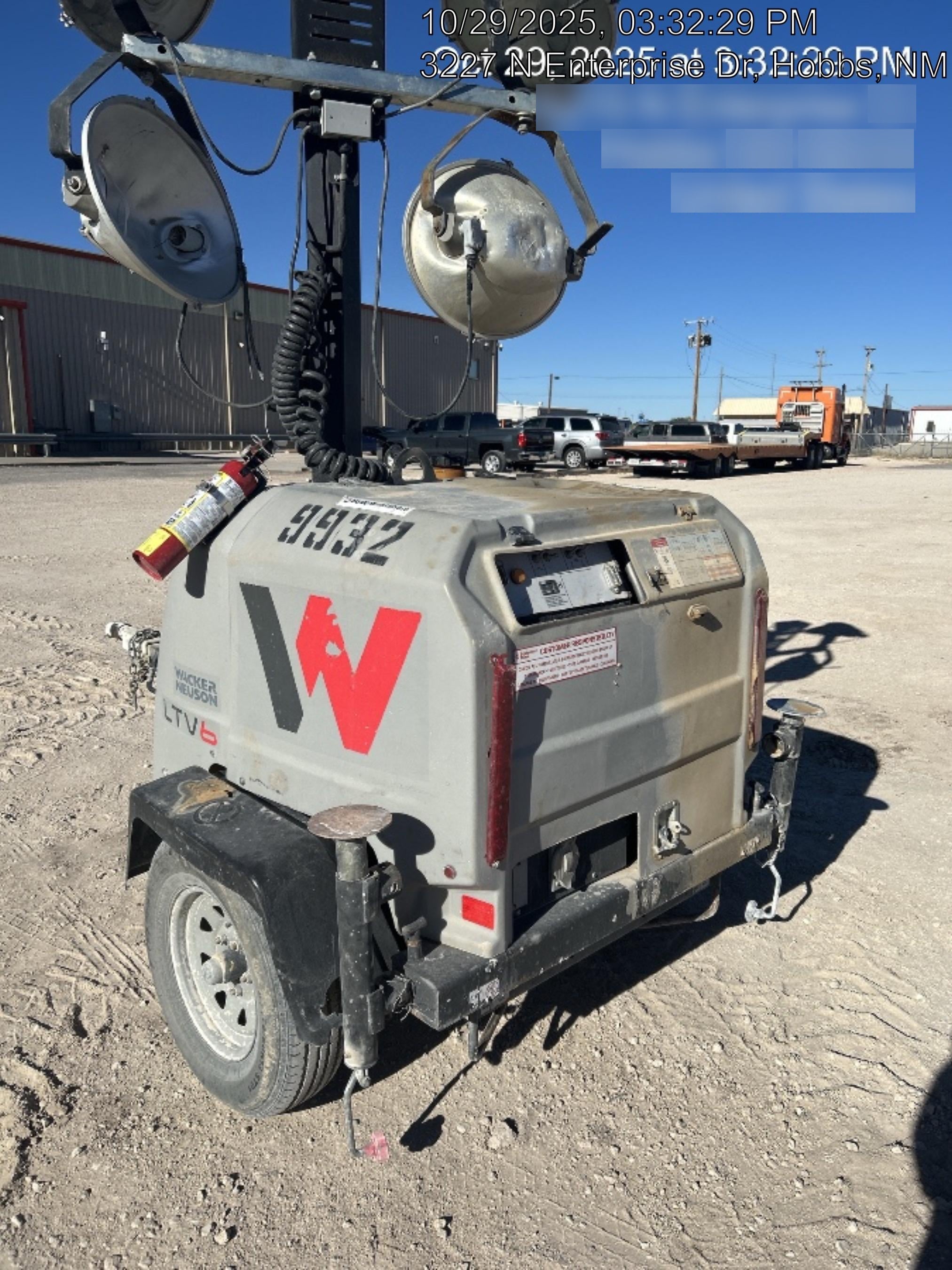 Wacker Neuson LTV6K-MH Wacker Neuson LTV6K Towable Light Tower