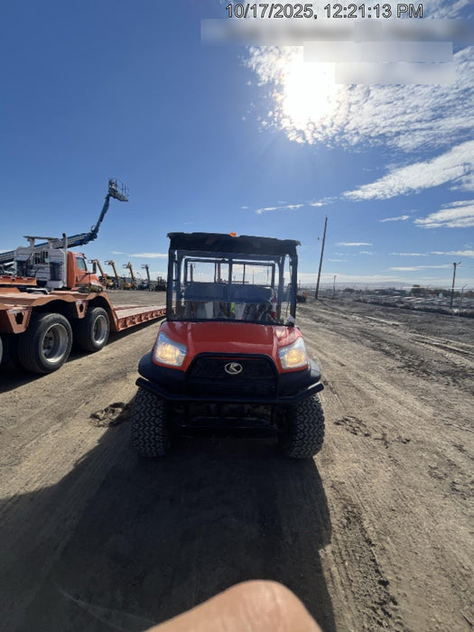 2021 Kubota RTV-X1140W-H Plastic Canopy, Windshield Acrylic Clear, LED Strobe Light, Wire Harness Kit, Back up Alarm