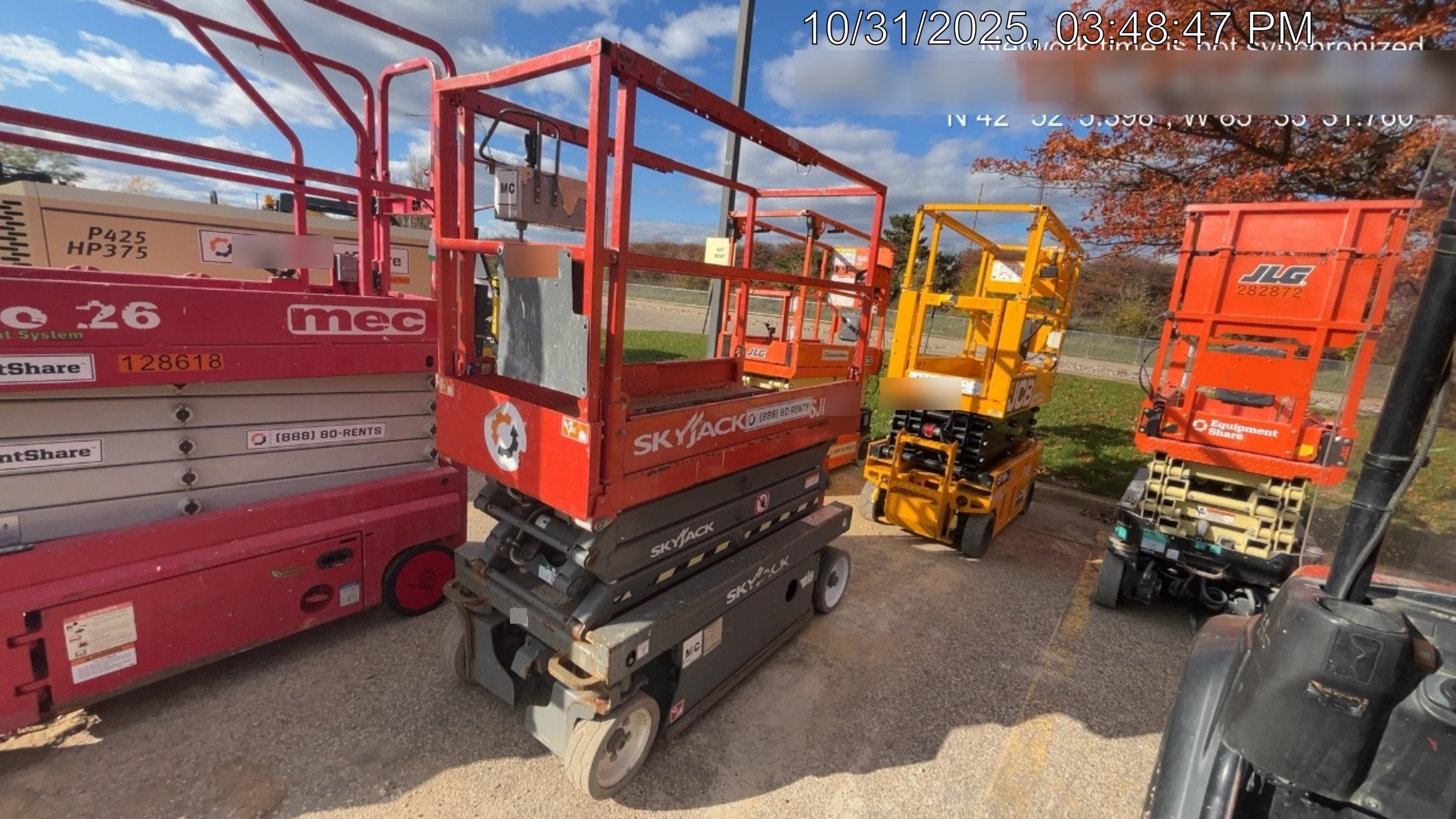 2017 Skyjack SJIII-3219 Standard Rental Specs