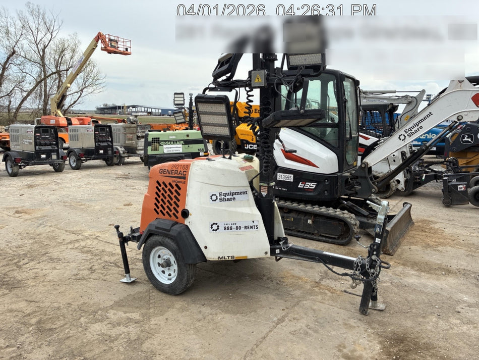 2024 Generac MLT2 Diesel, Flex Switch 120V Input, Powerzone Controller, 
(4) 320W LED Lights, 4kW Generator, 39.9 Gal Fuel Tank, 2" Ball, T3