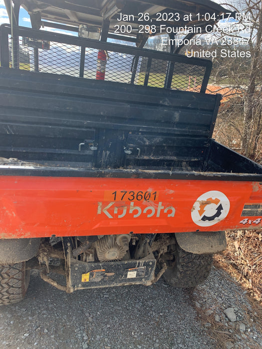 2021 Kubota RTV-X1140W-H Plastic Canopy, Windshield Acrylic Clear, LED Strobe Light, Wire Harness Kit, Back up Alarm