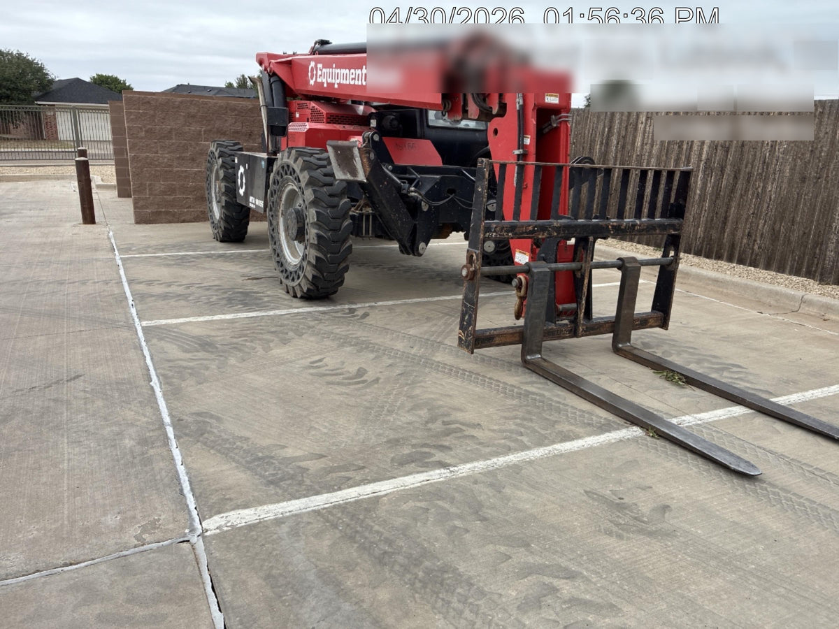 2020 Manitou MTA10055 Cab/Heat/Air, 120 HP, Solid Tires, Work Lights, Lift Hook, Auxiliary Hydraulics w/66" Carriage and 60" Forks